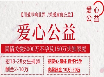 孝昌捐卵助孕生子 爱心志愿者招募